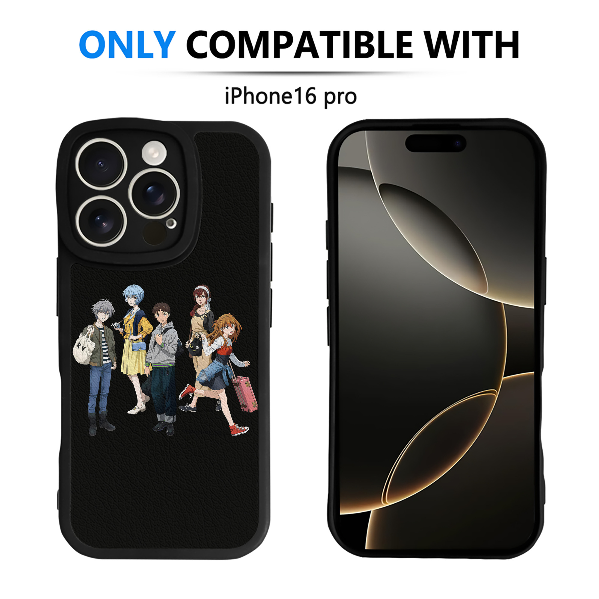 （画像用） EVA 新世紀エヴァンゲリオン 【iPhone 16シリーズ対応】シリコンスマホケース（レザー調） 材質：シリコン